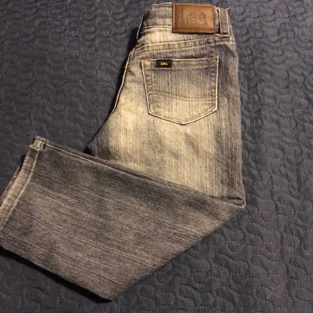 Boys lee slim fit tapered leg denim